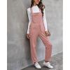 imageGRAPENT Overalls for Women Loose Fit Jean Denim Bib Jumpsuit Stretch Overall PantsTawny Orange