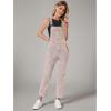 imageGRAPENT Overalls for Women Loose Fit Jean Denim Bib Jumpsuit Stretch Overall PantsVintage Pink