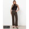 imageGRAPENT Womens Flare Jeans High Waisted Wide Leg Baggy Jean for Women Stretch Denim PantsLeopard