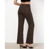 imageGRAPENT Womens Flare Jeans High Waisted Wide Leg Baggy Jean for Women Stretch Denim PantsLeopard