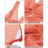 imageGRAPENT Bikini Tops for Women Cropped Tankini Tops Beach Padded Knot Twist Cut Out Adjustable Tank Swimwear Top OnlyCamellia