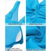 imageGRAPENT Bikini Tops for Women Cropped Tankini Tops Beach Padded Knot Twist Cut Out Adjustable Tank Swimwear Top OnlyHawaiian Ocean