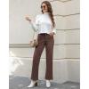 imageGRAPENT Jeans for Women Fleece Lined Pants High Waisted Stretchy Denim Straight Leg Baggy Jeans Sherpa Warm Winter ClothesPecan Brown