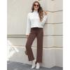imageGRAPENT Jeans for Women Fleece Lined Pants High Waisted Stretchy Denim Straight Leg Baggy Jeans Sherpa Warm Winter ClothesPecan Brown