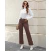imageGRAPENT Jeans for Women Fleece Lined Pants High Waisted Stretchy Denim Straight Leg Baggy Jeans Sherpa Warm Winter ClothesPecan Brown
