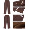 imageGRAPENT Jeans for Women Fleece Lined Pants High Waisted Stretchy Denim Straight Leg Baggy Jeans Sherpa Warm Winter ClothesPecan Brown