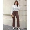imageGRAPENT Jeans for Women Fleece Lined Pants High Waisted Stretchy Denim Straight Leg Baggy Jeans Sherpa Warm Winter ClothesPecan Brown