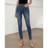 imageGRAPENT Skinny Jeans for Women High Waist Stretchy Classic High Rise Slimming Jeggings Denim Trousers PantsVintage Sapphire Blue