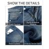 imageGRAPENT Skinny Jeans for Women High Waist Stretchy Classic High Rise Slimming Jeggings Denim Trousers PantsVintage Sapphire Blue