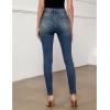 imageGRAPENT Skinny Jeans for Women High Waist Stretchy Classic High Rise Slimming Jeggings Denim Trousers PantsVintage Sapphire Blue