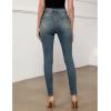imageGRAPENT Skinny Jeans for Women High Waist Stretchy Classic High Rise Slimming Jeggings Denim Trousers PantsVintage Stargaze Blue