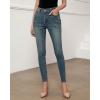 imageGRAPENT Skinny Jeans for Women High Waist Stretchy Classic High Rise Slimming Jeggings Denim Trousers PantsVintage Stargaze Blue