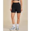 imageGRAPENT Hiking Shorts for Women High Waisted Pull On Athletic Casual Summer Lightweight Cooling Sport Shorts with PocketBlack
