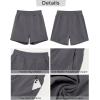 imageGRAPENT Hiking Shorts for Women High Waisted Pull On Athletic Casual Summer Lightweight Cooling Sport Shorts with PocketEbony Gray