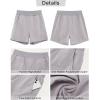 imageGRAPENT Hiking Shorts for Women High Waisted Pull On Athletic Casual Summer Lightweight Cooling Sport Shorts with PocketFrost Gray