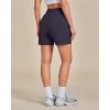 imageGRAPENT Hiking Shorts for Women High Waisted Pull On Athletic Casual Summer Lightweight Cooling Sport Shorts with PocketNavy Blue