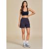 imageGRAPENT Hiking Shorts for Women High Waisted Pull On Athletic Casual Summer Lightweight Cooling Sport Shorts with PocketNavy Blue