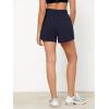 imageGRAPENT Hiking Shorts for Women Trendy High Waisted Pull On Elastic Waist Quick Dry Beach Athletic Cargo Pocket ShortsNavy Blue