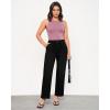 imageGRAPENT Jeans for Women High Waisted Straight Leg Jeans Stretchy Trendy Wide Leg Denim Pants Jean Trousers Patch PocketsTrue Black