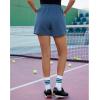 imageGRAPENT Sweat Shorts for Women Trendy High Waisted Athletic Pull On Elastic Waist Casual Summer Lounge Cotton ShortsBlue Sapphire