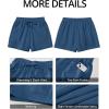 imageGRAPENT Sweat Shorts for Women Trendy High Waisted Athletic Pull On Elastic Waist Casual Summer Lounge Cotton ShortsBlue Sapphire