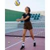 imageGRAPENT Sweat Shorts for Women Trendy High Waisted Athletic Pull On Elastic Waist Casual Summer Lounge Cotton ShortsChocolate Brown