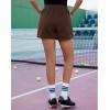 imageGRAPENT Sweat Shorts for Women Trendy High Waisted Athletic Pull On Elastic Waist Casual Summer Lounge Cotton ShortsChocolate Brown