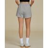 imageGRAPENT Sweat Shorts for Women Trendy High Waisted Athletic Pull On Elastic Waist Casual Summer Lounge Cotton ShortsHeather Gray