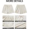 imageGRAPENT Sweat Shorts for Women Trendy High Waisted Athletic Pull On Elastic Waist Casual Summer Lounge Cotton ShortsLight Heather Grey