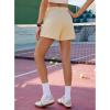 imageGRAPENT Sweat Shorts for Women Trendy High Waisted Athletic Pull On Elastic Waist Casual Summer Lounge Cotton ShortsVanilla