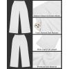imageGRAPENT Wide Leg Pants for Women Work Business Casual High Waisted Dressy Pants Flowy Trousers OfficeOffwhite
