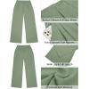 imageGRAPENT Wide Leg Pants for Women Work Business Casual High Waisted Dressy Pants Flowy Trousers OfficeSage Green