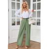 imageGRAPENT Wide Leg Pants for Women Work Business Casual High Waisted Dressy Pants Flowy Trousers OfficeSage Green