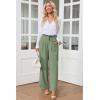 imageGRAPENT Wide Leg Pants for Women Work Business Casual High Waisted Dressy Pants Flowy Trousers OfficeSage Green