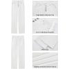 imageGRAPENT Wide Leg Jeans for Women High Waisted Trendy Button Fly Stretchy Denim Pants Vintage Straight Leg Trouser JeansCream White