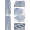 imageGRAPENT Wide Leg Jeans for Women High Waisted Trendy Button Fly Stretchy Denim Pants Vintage Straight Leg Trouser JeansLennox Blue