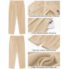 imageGRAPENT Cropped Pants for Women High Waisted Business Causal Pleated Elastic Waist Cuffed Hem Work Trousers Fall Dress Pants