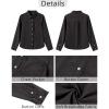 imageGRAPENT Denim Button Down Shirts for Women Long Sleeve Lightweight Western Relaxed Single Pocket Jean Shirt Shacket TopVintage Black