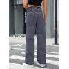 imageGRAPENT Striped Wide Leg Pants Woman High Waisted Pull On Elastic Waist Casual Lounge Comfy Loose Fit Pants with PocketsNavy Stripe