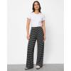 imageGRAPENT Striped Wide Leg Pants Woman High Waisted Pull On Elastic Waist Casual Lounge Comfy Loose Fit Pants with PocketsWhite Stripe