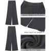 imageGRAPENT Sweater Wide Leg Pants Woman High Waisted Pull On Lounge Elastic Waist Fall Winter Casual Knit Trousers Pants