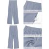 imageGRAPENT Wide Leg Dress Pants Women High Waisted Pull On Business Casual Work Pants Elastic Waist Dressy Trousers Pockets