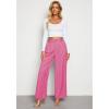 imageGRAPENT Wide Leg Pants Woman Trendy High Waisted Dress Pants Business Causal Pleated Elastic Waist Work Trousers Pants