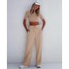 imageGRAPENT Wide Leg Sweatpants Women Baggy High Waisted Pull On Trendy Lounge Drawstring Athleisure Sweat Pants Trousers