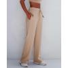 imageGRAPENT Wide Leg Sweatpants Women Baggy High Waisted Pull On Trendy Lounge Drawstring Athleisure Sweat Pants Trousers