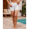 imageGRAPENT Womens Swim Skirt High Waisted Asymmetric Wrap Bikini Tankini Bathing Suits Bottoms Side Split Swimsuit SkirtsWhite