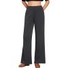 imageGRAPENT Sweater Wide Leg Pants Woman High Waisted Pull On Lounge Elastic Waist Fall Winter Casual Knit Trousers Pants