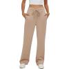 imageGRAPENT Wide Leg Sweatpants Women Baggy High Waisted Pull On Trendy Lounge Drawstring Athleisure Sweat Pants Trousers