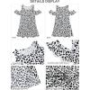 imageGRAPENT Cold Shoulder Ruffled Short Sleeve Casual Loose Tunic Shirt Dress