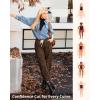 imageGRAPENT Barrel Jeans for Women Trendy High Waisted Pull On Wide Leg Cropped Leopard Cheetah Print Stretchy Denim PantsBrown Cheetah
